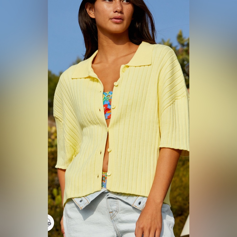PACSUN LA Hearts‎ Aurora Button Up Shirt Oversized XS